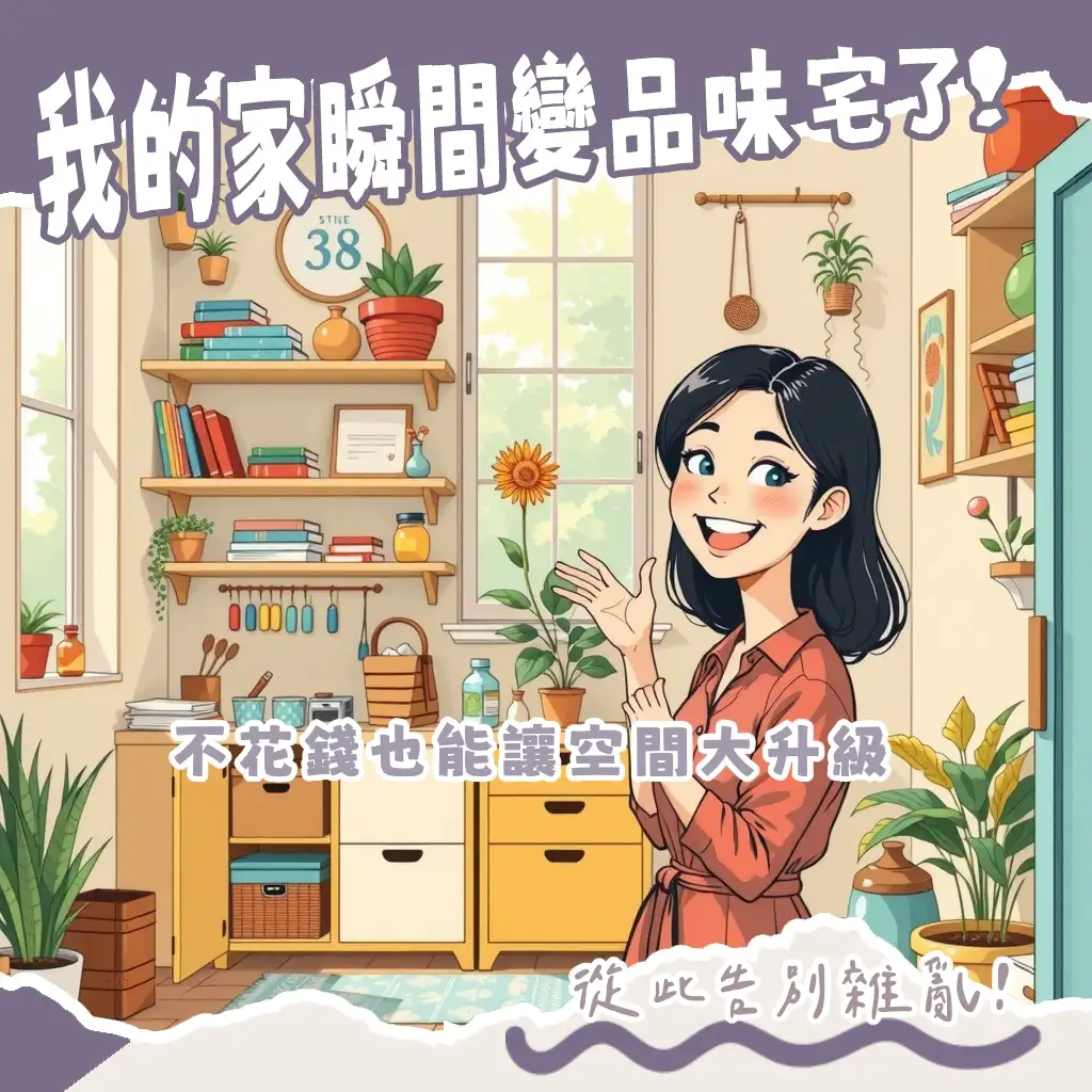 房間收納DIY案例：利用舊物、層架、洞洞板等工具，打造美觀實用的居家空間。