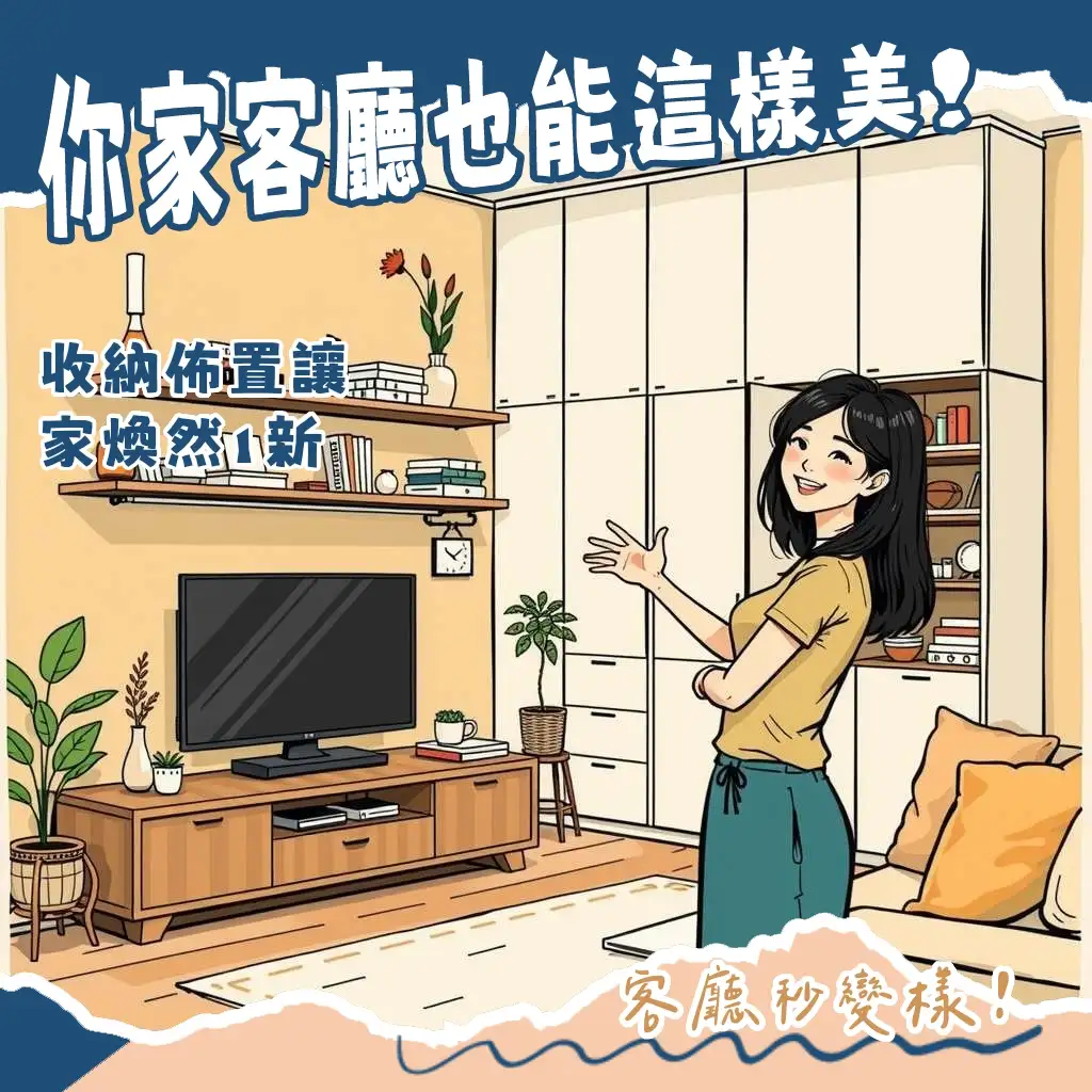 客廳收納櫃推薦：打造整潔客廳，提升居家美學的關鍵櫃體挑選與佈置指南。