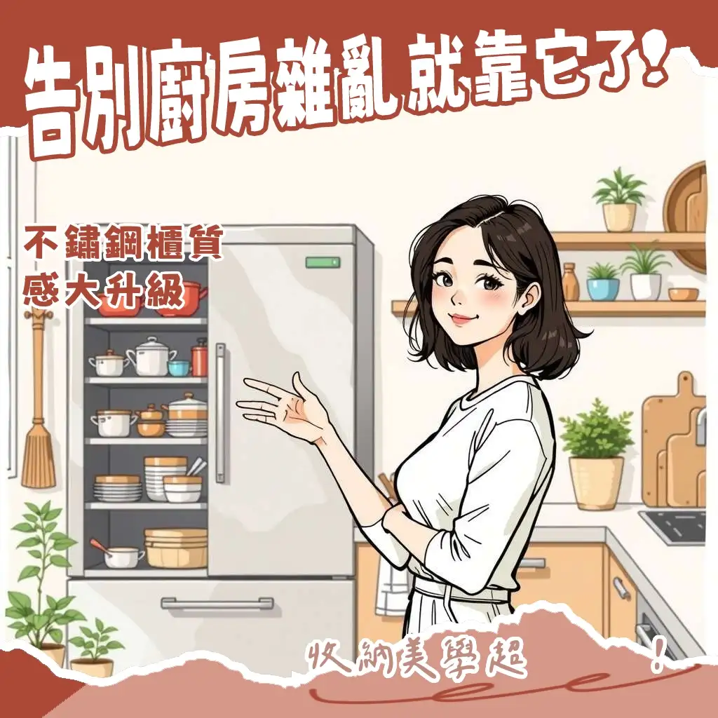 不鏽鋼廚房收納櫃的選購指南，兼顧美學與實用性的收納設計，打造耐用好清理的現代廚房空間。