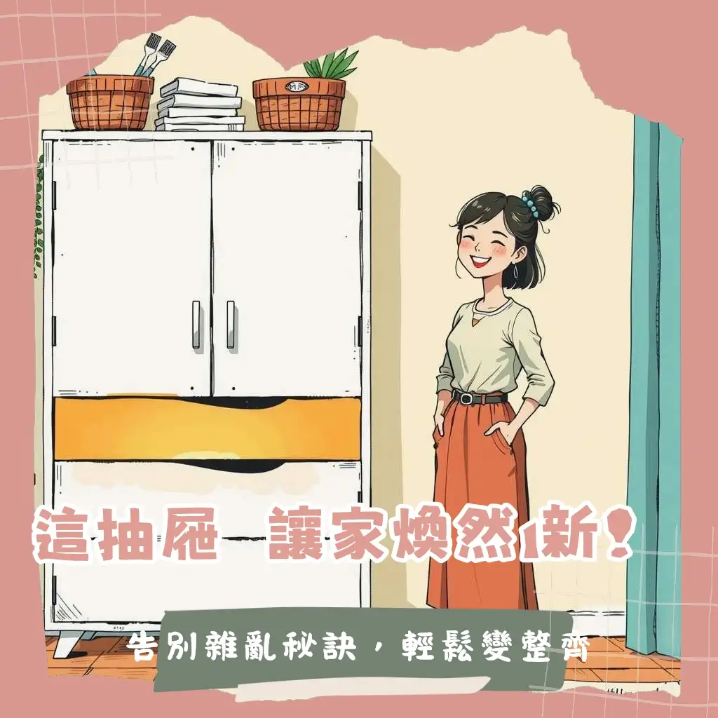 多層抽屜式收納櫃,整齊分類衣物與文件,提升居家空間利用率與質感。