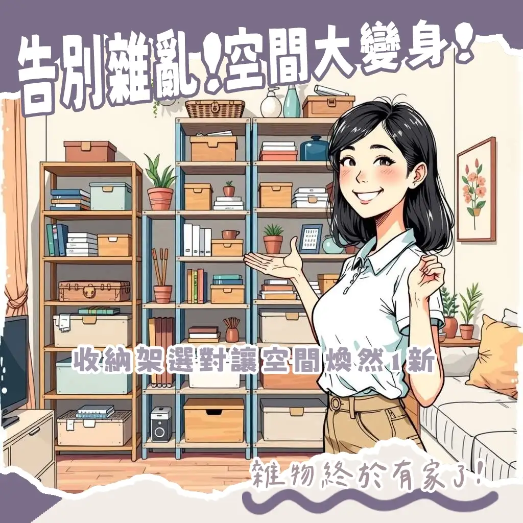 房間收納架選購指南:開放式層架如何提升空間利用與居家美學。