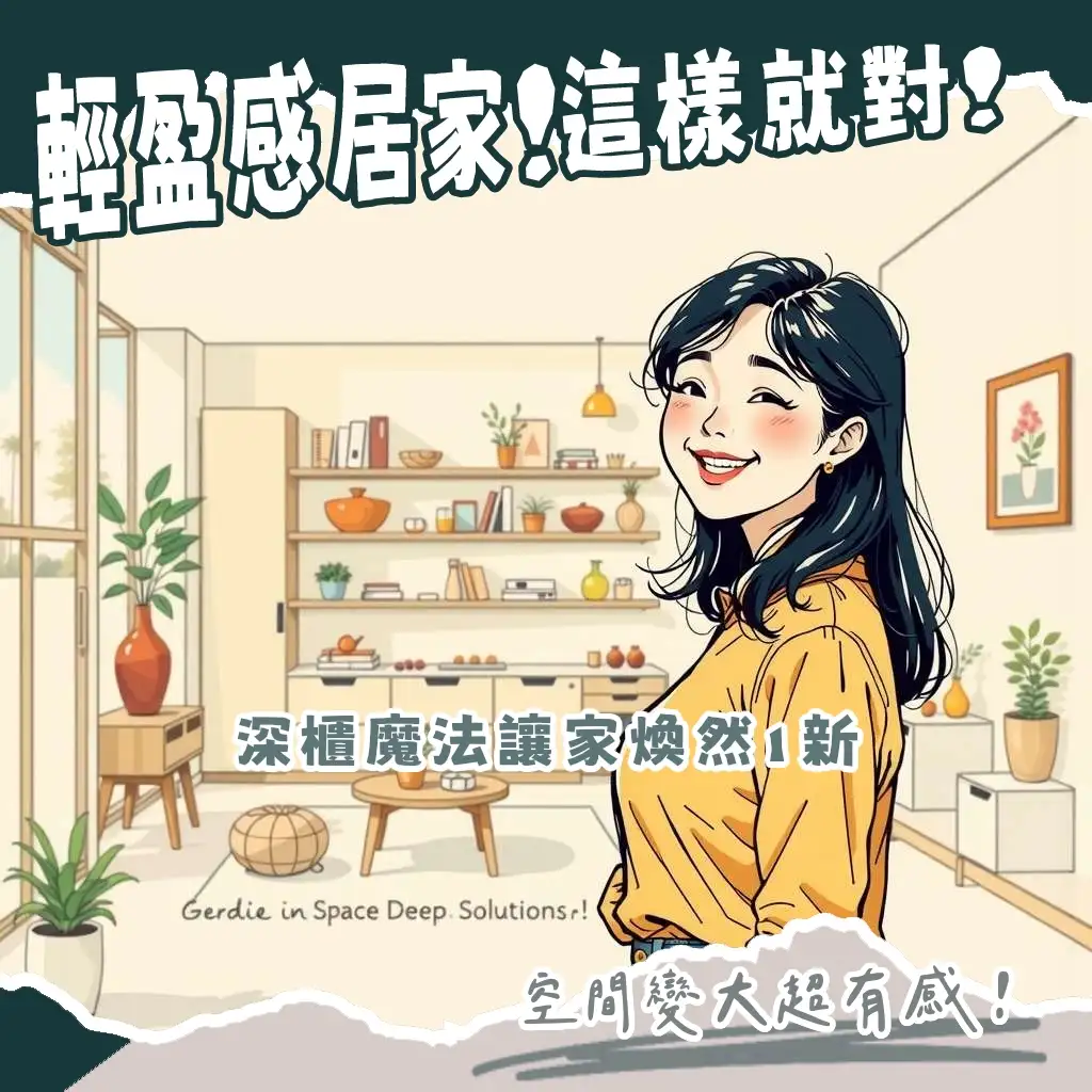 居家走廊擺放的木質深30公分收納櫃，整齊收納書籍與小型裝飾品，展現小坪數空間的質感收納魔法。