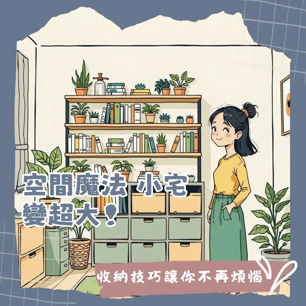 小房間收納技巧與策略，透過垂直收納、多功能家具和隱藏設計，實現空間最大化利用，打造整潔舒適的小坪數魔法空間。