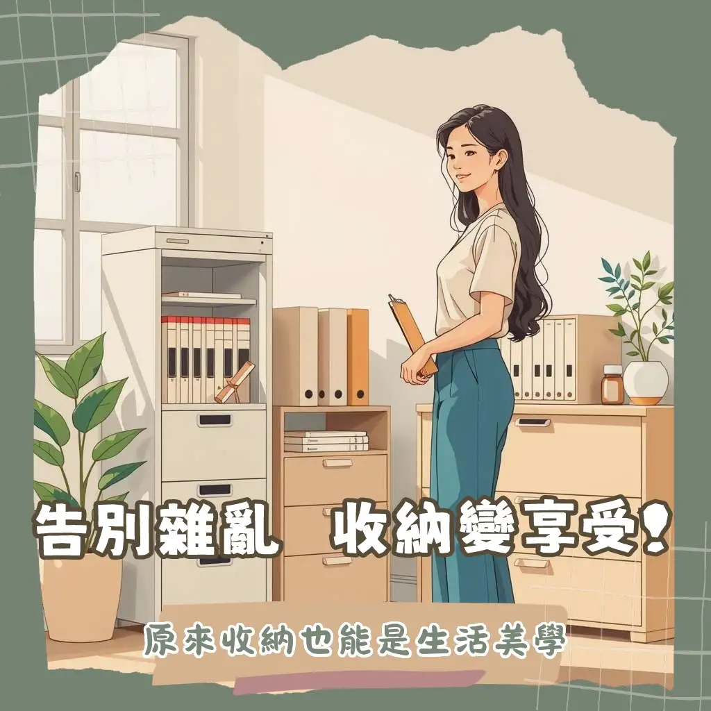一款現代感十足的金屬文件收納櫃，整齊收納各式文件與檔案，展現高效文件管理和質感辦公空間。