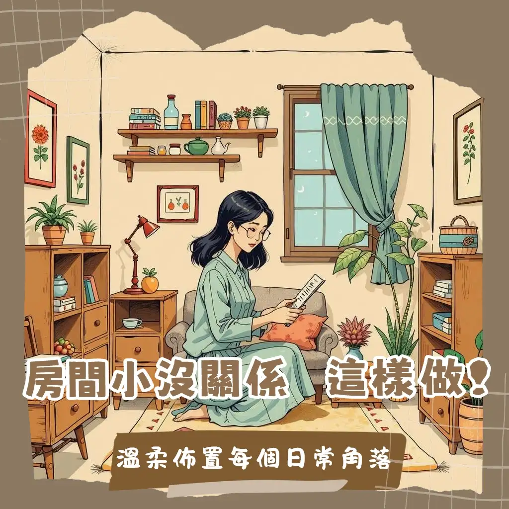 小房間佈置技巧，運用淺色牆面、多功能家具與垂直收納，營造舒適寬敞的個人空間。