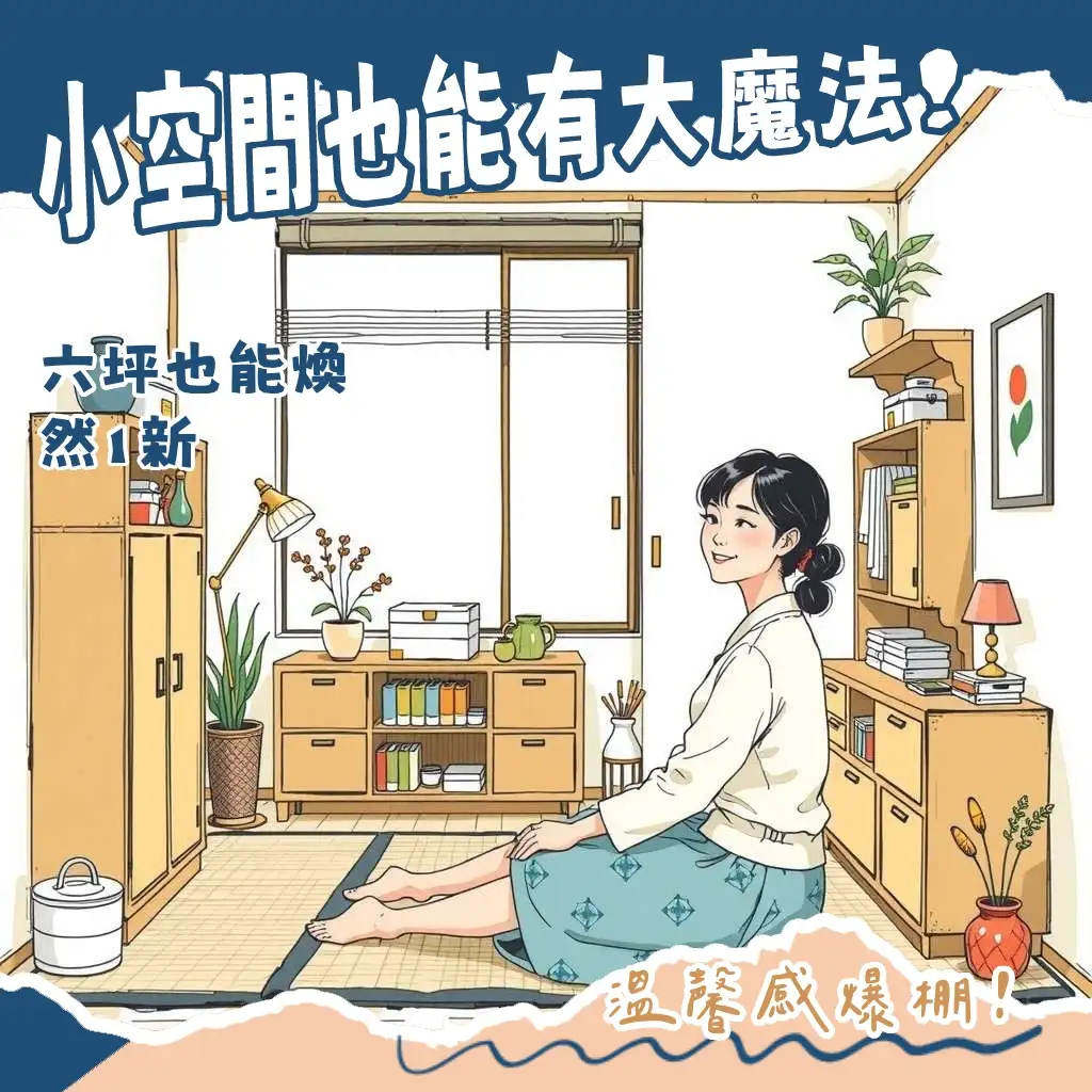 6坪套房佈置魔法：極大化空間，多功能家具與垂直收納術