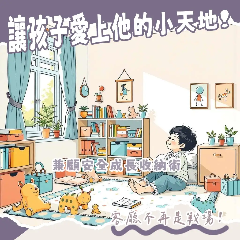 小孩房間佈置的藍圖，兼顧安全、收納與啟發性，創造孩子專屬的學習玩樂空間。