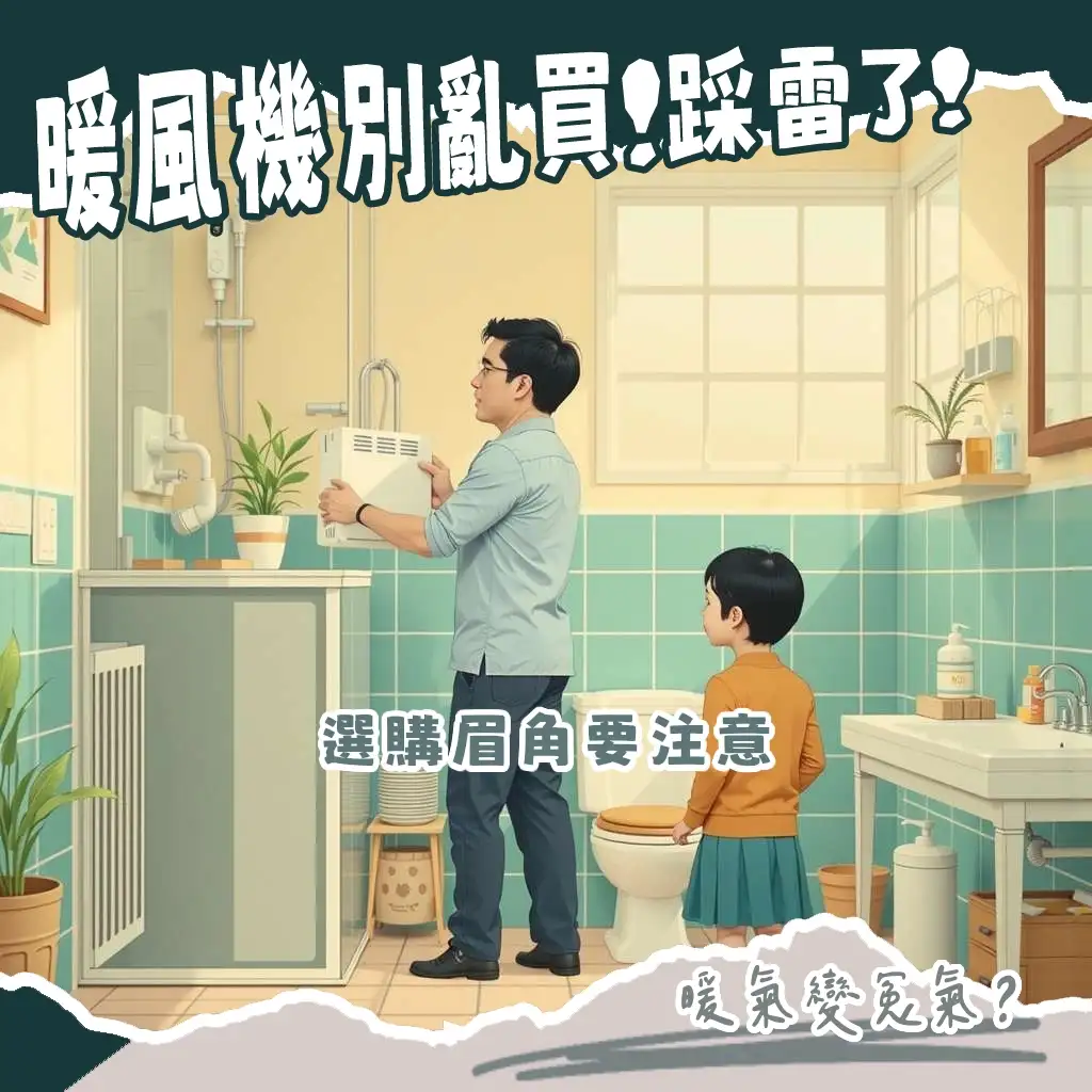 浴室暖風機缺點解析,包含耗電量、噪音、安裝費用,幫助讀者了解其優缺點,做出明智選擇。