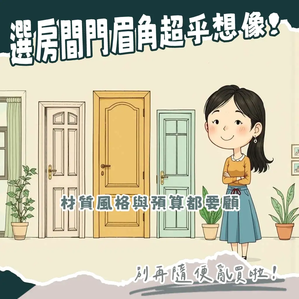 房間門哪裡買？房間門選購指南，涵蓋通路、材質與安裝考量。