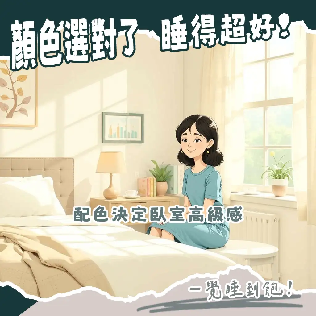 臥室色系選擇指南：打造舒適好眠空間的色彩搭配與軟裝運用技巧，告別選色煩惱。