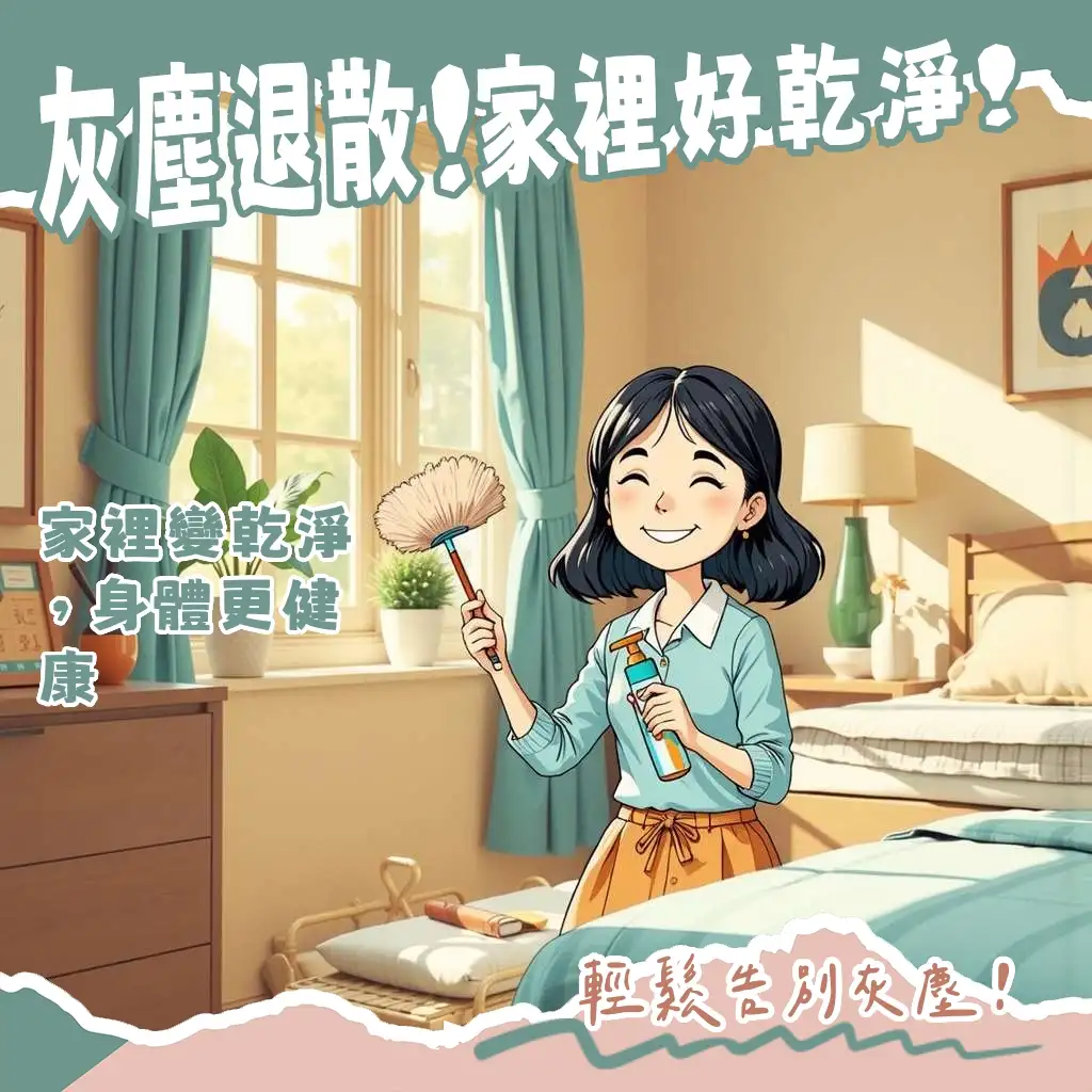 房間灰塵多怎麼辦的居家清潔指南，包含灰塵來源、清除與預防累積的實用方法。