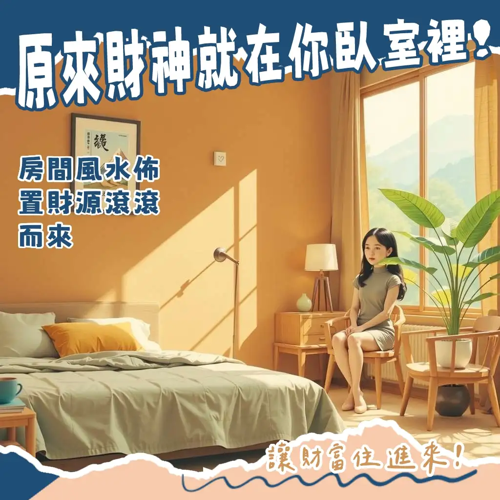 房間財位佈置指南,教你如何尋找臥室財位,並提供詳細的擺放建議與佈置禁忌,助你提升財運。