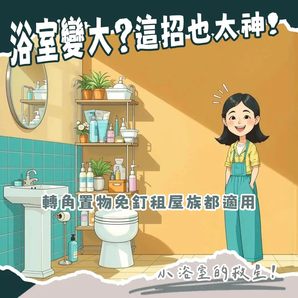 浴室置物架三角,實現小浴室空間利用與質感收納,提供免打孔、多材質選購指南。