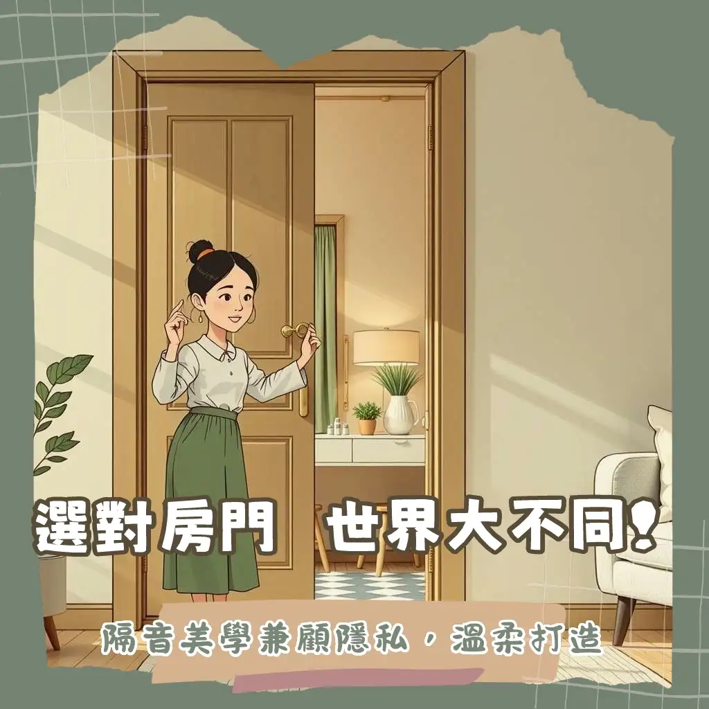房間門挑選指南,涵蓋常見材質、款式、隔音及安裝細節,打造理想居家空間。