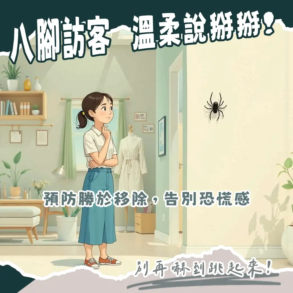 房間有蜘蛛怎麼辦?居家清潔、蜘蛛驅趕與預防方法指南