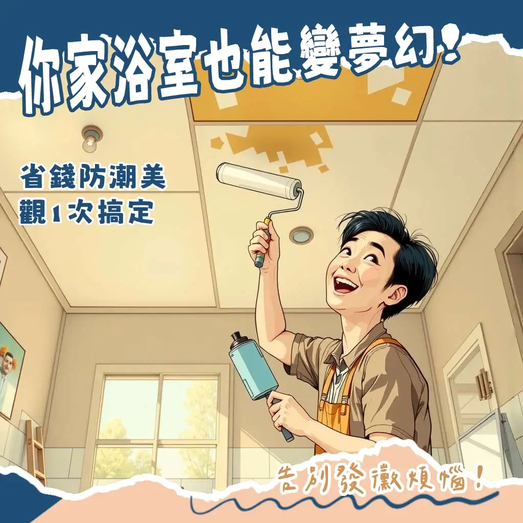 浴室天花板diy_美學改造_材料選擇_施工步驟與維護要點