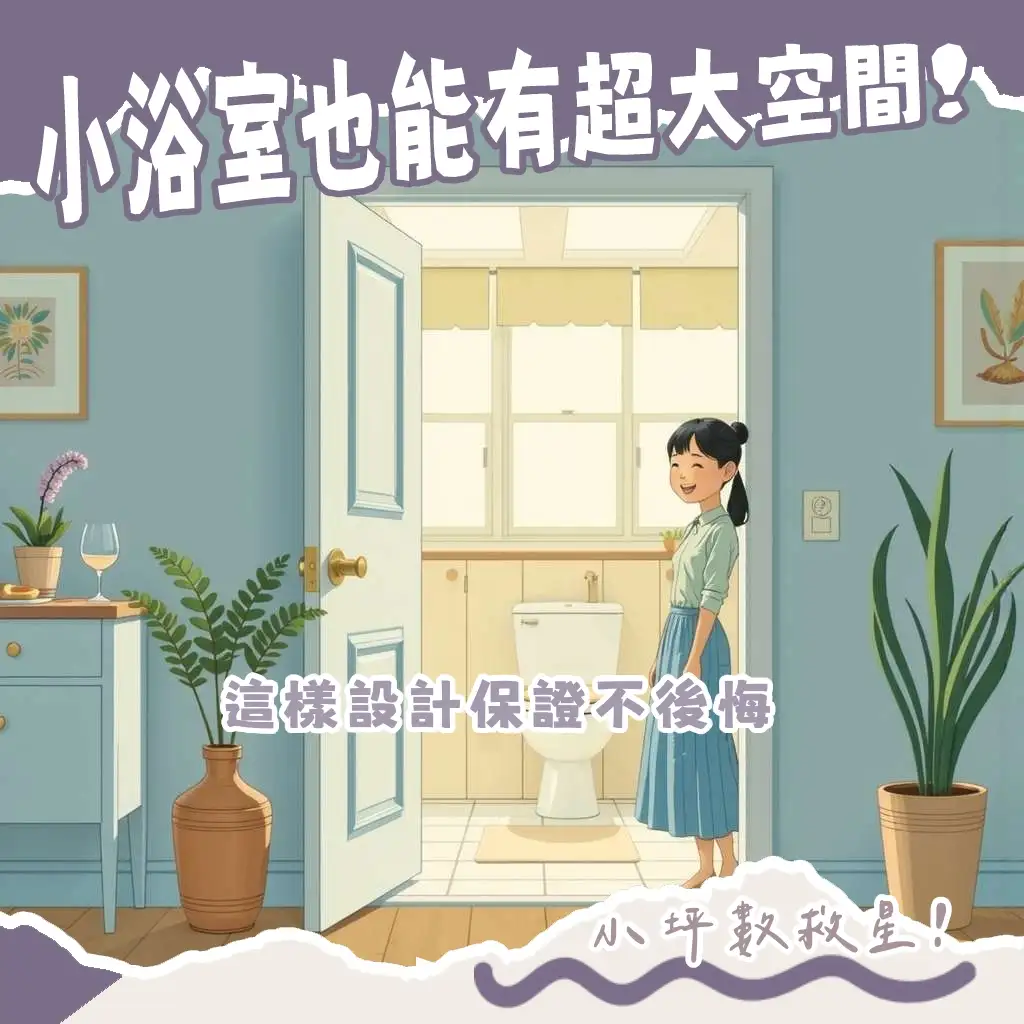 浴室PD門設計指引，小坪數衛浴空間改造，兼具美學與實用性的節省空間門款式。