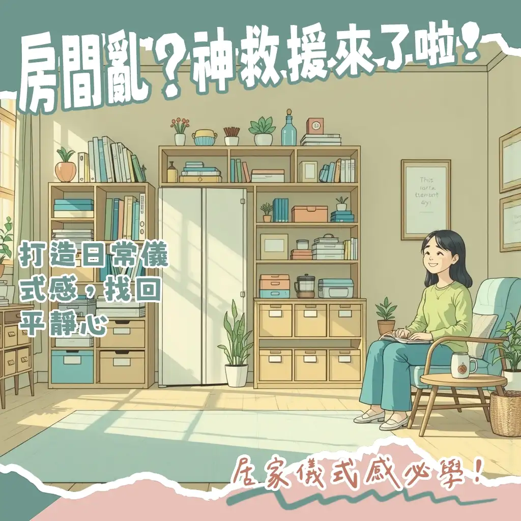 讓房間空間收納成為日常儀式，打造心靈綠洲
