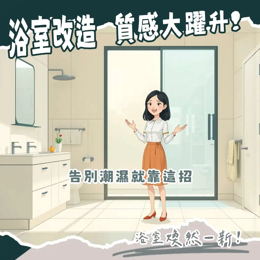 浴室乾濕分離拉門選擇指南,涵蓋樣式、材質、安裝與清潔考量