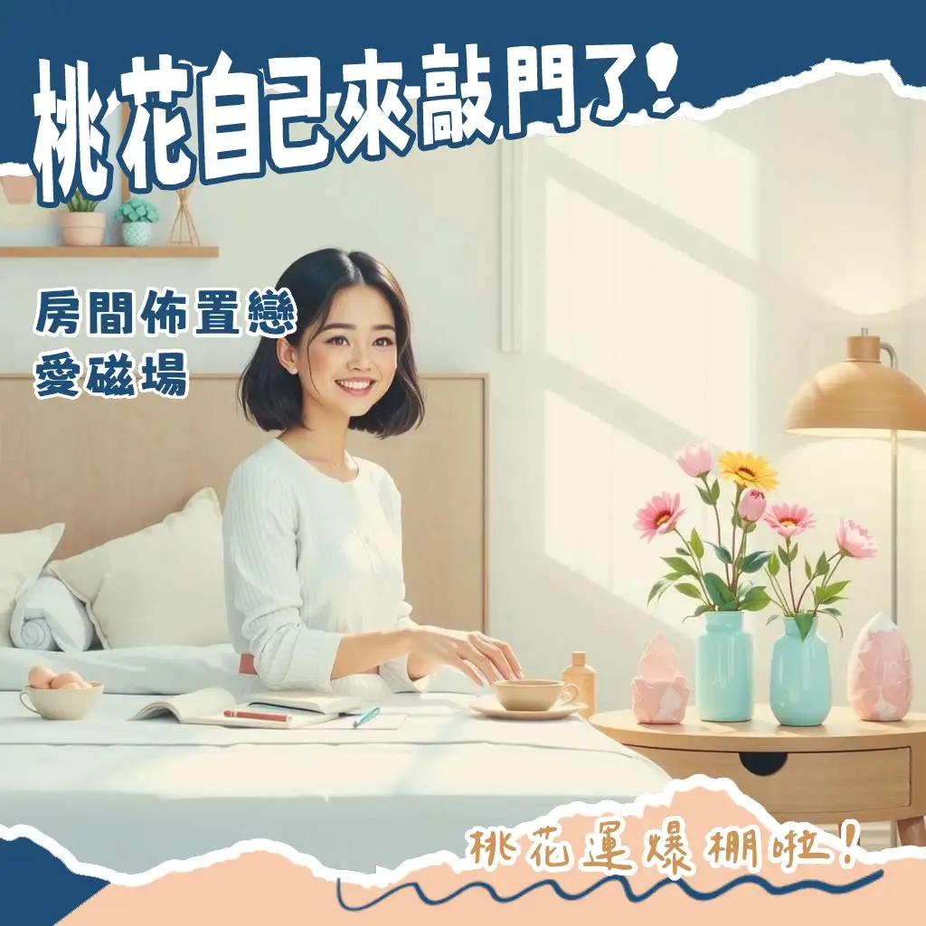 2025房間招桃花風水佈置指南:粉水晶、鮮花與溫馨臥室設計,提升感情運勢。