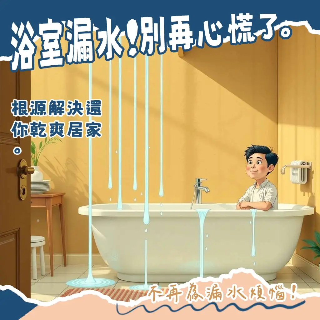 浴室漏水到樓下原因、處理方式與費用,居家防水修復完整指南