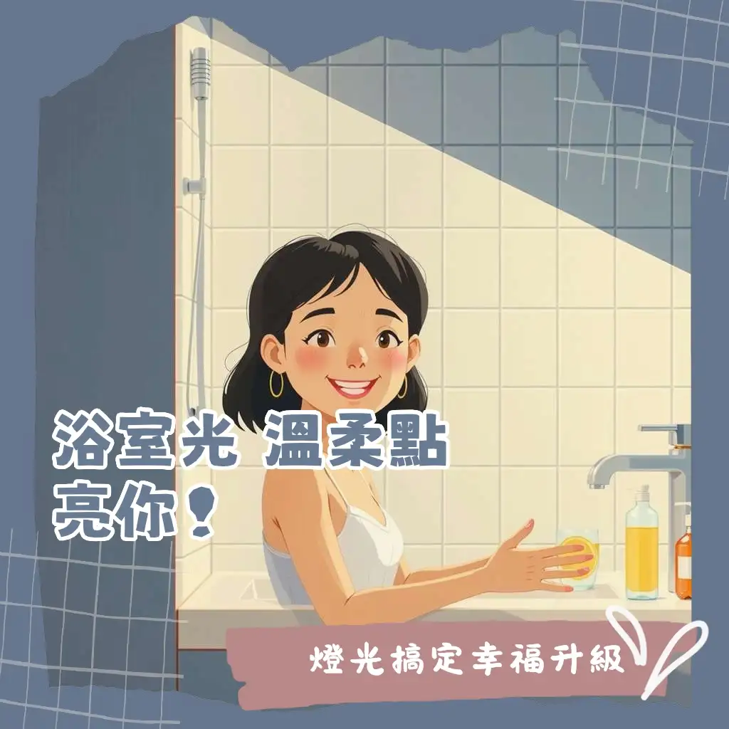 浴室LED燈選擇 防水等級 亮度 色溫 燈光配置 衛浴照明指南