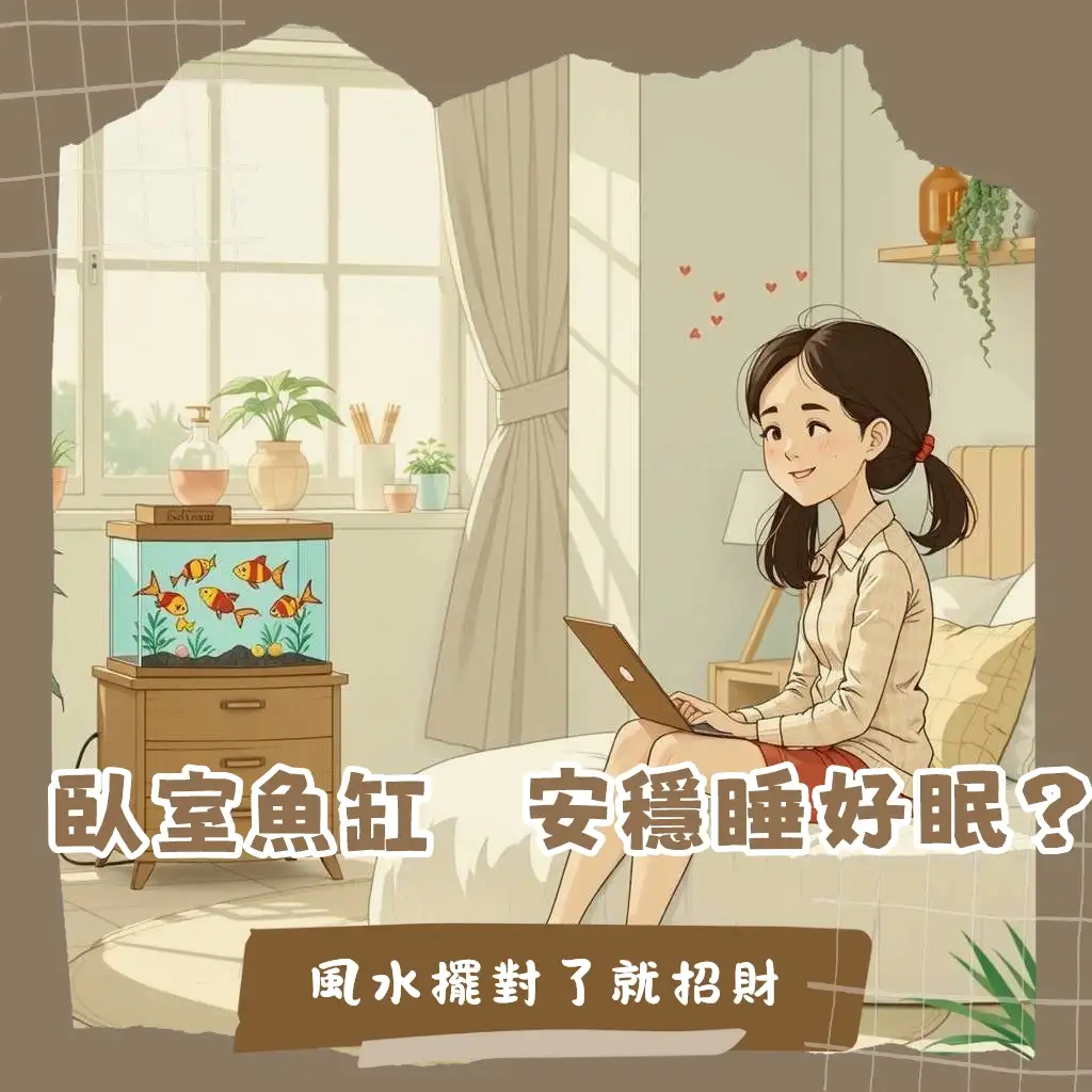臥室魚缸擺放位置指南：結合風水考量與實用設計，打造舒適招財臥室空間。