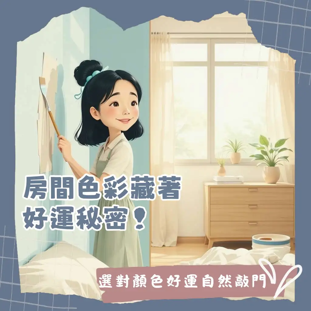 房間油漆顏色風水指南:依據五行屬性與房間方位,選擇臥室配色,打造居家美學與好運的風水空間。