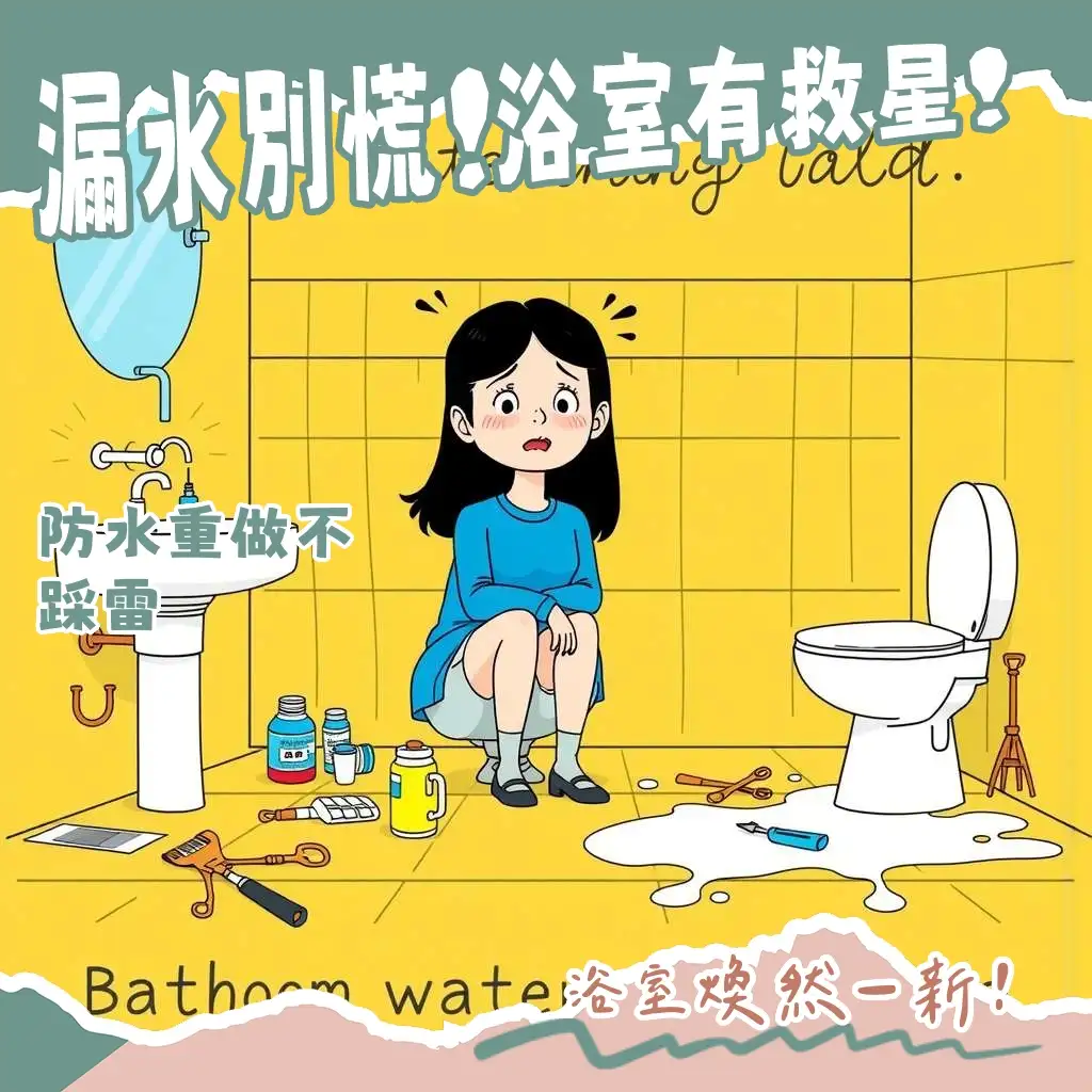 浴室防水層重做價錢估算，拆除、泥作、防水層與磁磚施工流程圖解
