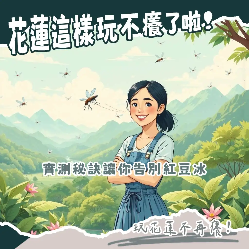 花蓮小黑蚊怎麼防？實測有效的防蚊液、穿搭與環境選擇，讓你玩花蓮不再癢癢。