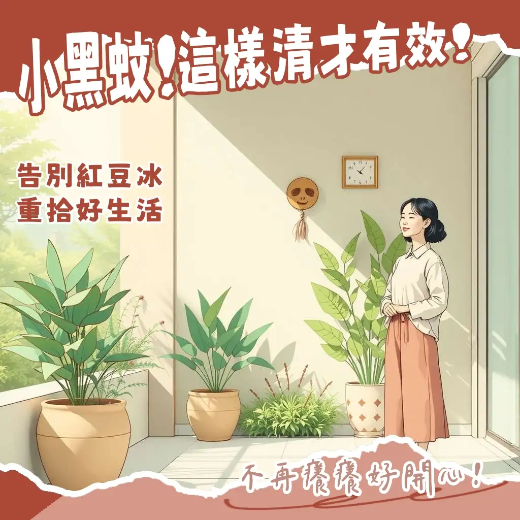 居家小黑蚊防治指南：環境用藥選購與正確使用步驟，告別惱人叮咬，享受舒適生活。