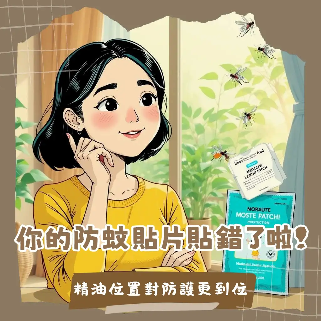 防蚊貼片有用嗎？圖解防蚊貼片原理、效果範圍與正確使用時機，搭配防蚊液打造全面防蚊措施。